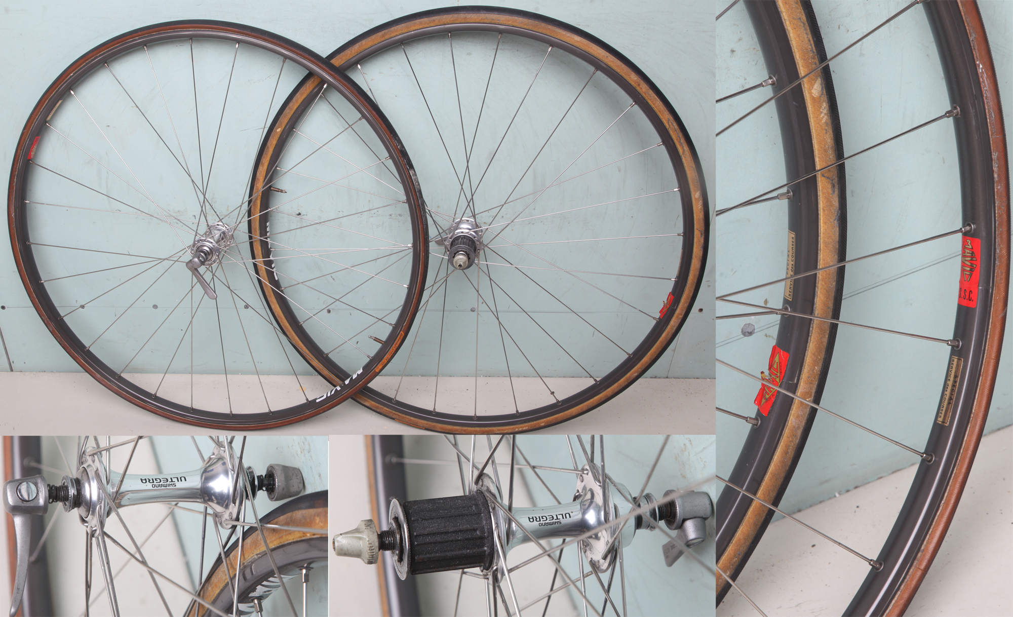 Jante Mavic Sprint Or 700C Alu 28 Trous - Pour Boyau, Vélo Course Vintage
